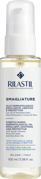 Изображение товара Масло для тела Rilastil от растяжек, смягчающее, успокаивающее и защитное (100мл)