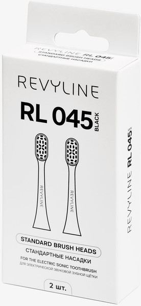 Изображение товара Набор насадок для зубной щетки Revyline RL 045 / 8240 (2шт, черный)