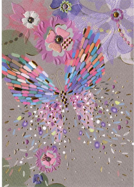 Изображение товара Открытка Turnowsky Бабочка MO5652GR (серый)