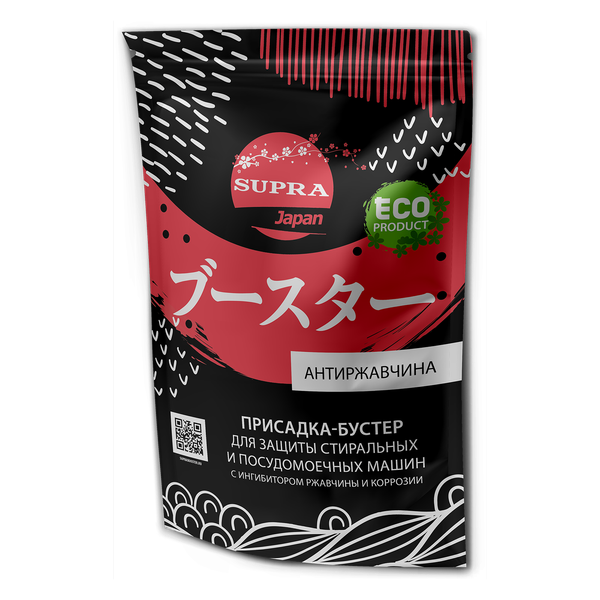 Изображение товара Чистящее средство для стиральной машины Supra Присадка-бустер Антиржавчина для защиты СМ и ПММ (25x10г)
