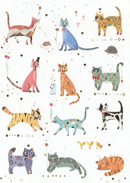 Изображение товара Открытка Turnowsky Кошки MO6330