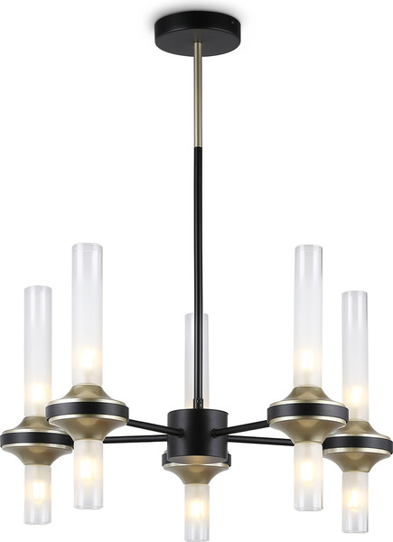 Изображение товара Люстра Ambrella LH55351/10 BK/CGD/CL (черный/золото/прозрачный)