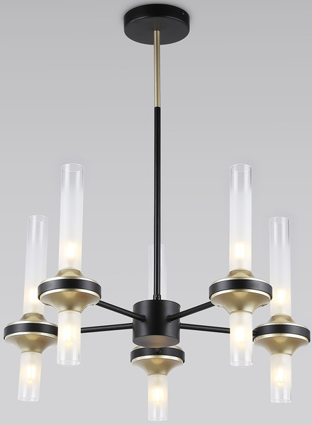 Изображение товара Люстра Ambrella LH55351/10 BK/CGD/CL (черный/золото/прозрачный)