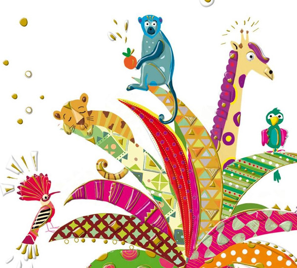 Изображение товара Открытка Turnowsky Ананас с животными MO7316