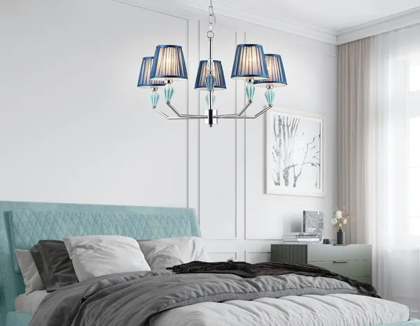Изображение товара Люстра Ambrella LH75061/5 CH/DB (хром/темно-синий)