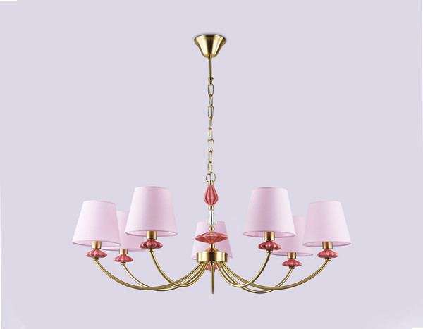 Изображение товара Люстра Ambrella LH75025/7 GD/PI (золото/розовый)