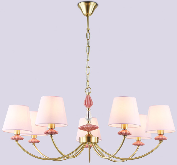 Изображение товара Люстра Ambrella LH75025/7 GD/PI (золото/розовый)