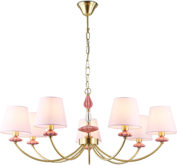 Изображение товара Люстра Ambrella LH75025/7 GD/PI (золото/розовый)
