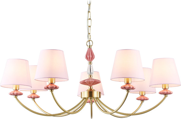 Изображение товара Люстра Ambrella LH75025/7 GD/PI (золото/розовый)
