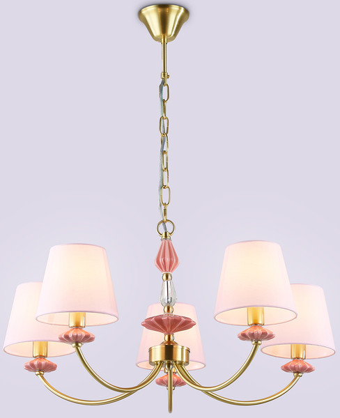 Изображение товара Люстра Ambrella LH75024/5 GD/PI (золото/розовый)
