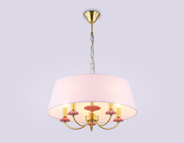 Изображение товара Люстра Ambrella LH75021/5 GD/PI (золото/розовый)