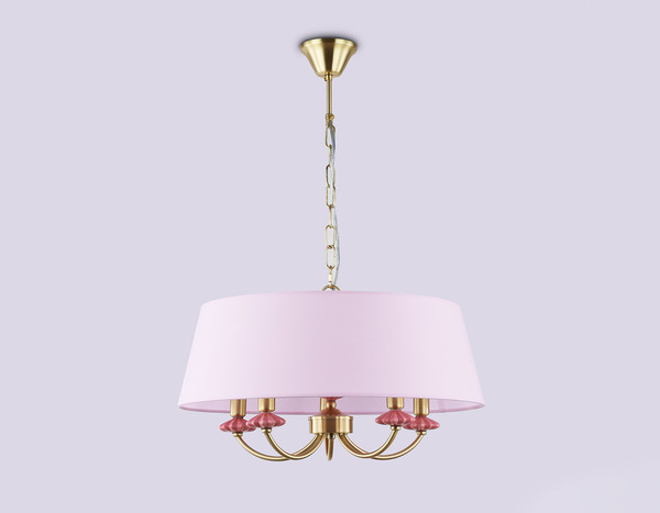 Изображение товара Люстра Ambrella LH75021/5 GD/PI (золото/розовый)