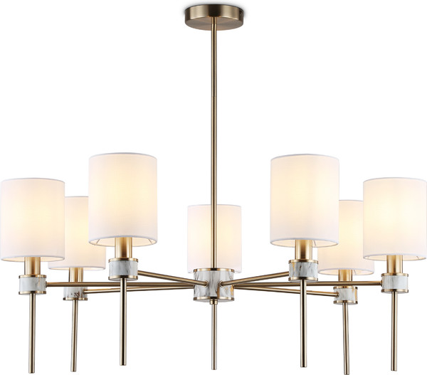 Изображение товара Люстра Ambrella LH72373/7 DBS/WH (темная латунь/белый)