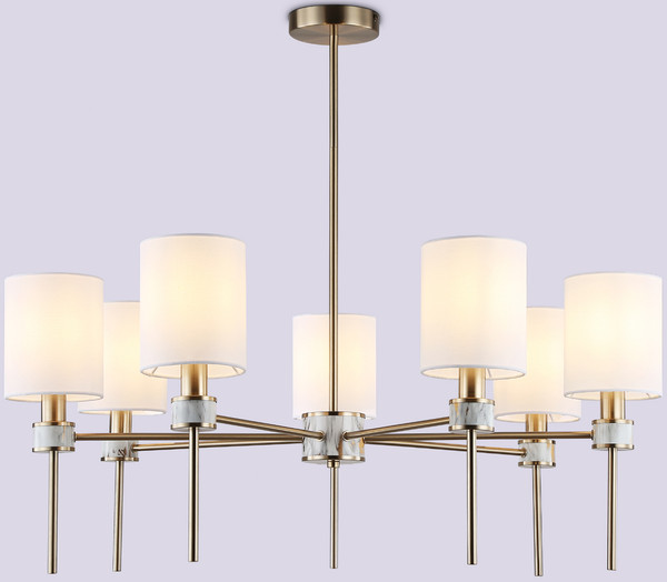 Изображение товара Люстра Ambrella LH72373/7 DBS/WH (темная латунь/белый)