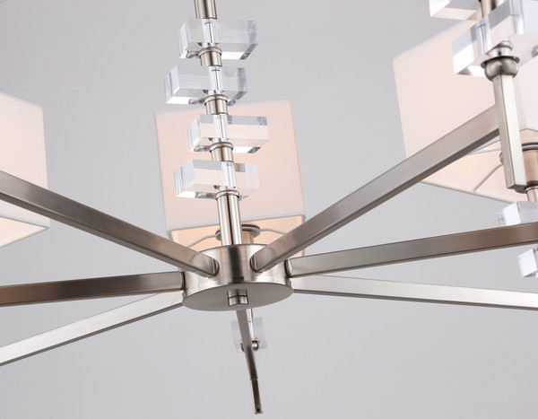 Изображение товара Люстра Ambrella LH71323/7 SN/WH (никель/белый)