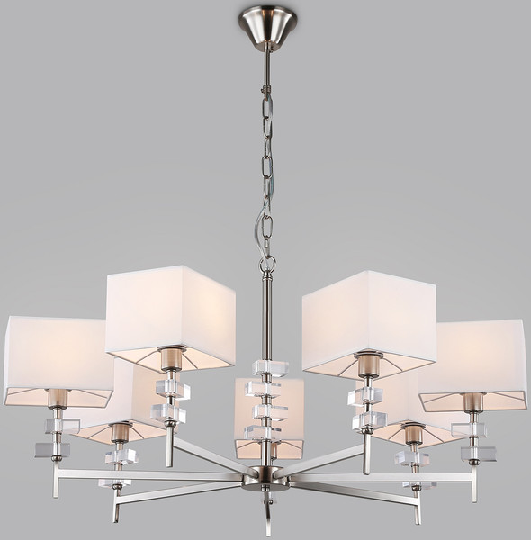 Изображение товара Люстра Ambrella LH71323/7 SN/WH (никель/белый)