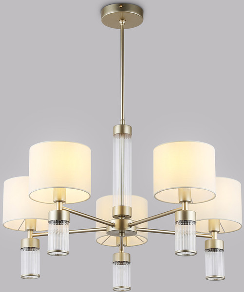 Изображение товара Люстра Ambrella LH71301/5 CGD/WH (золото/белый)