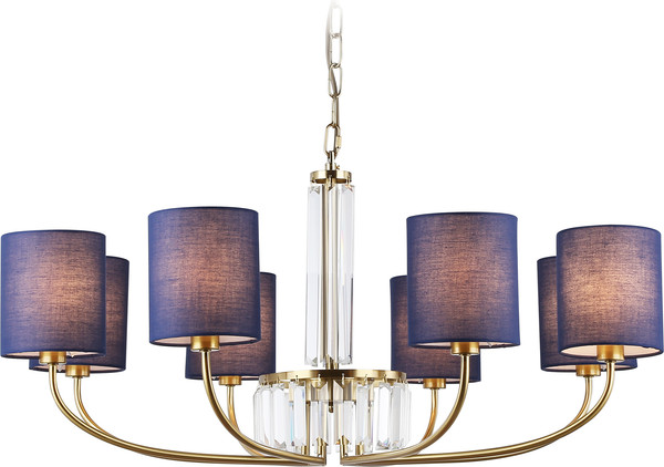 Изображение товара Люстра Ambrella LH71273/8 BS/DB (латунь/темно-синий)