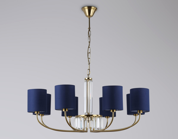 Изображение товара Люстра Ambrella LH71273/8 BS/DB (латунь/темно-синий)