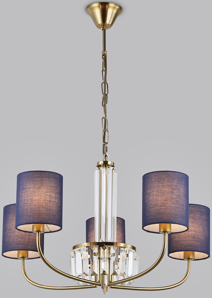 Изображение товара Люстра Ambrella LH71271/5 BS/DB (латунь/темно-синий)