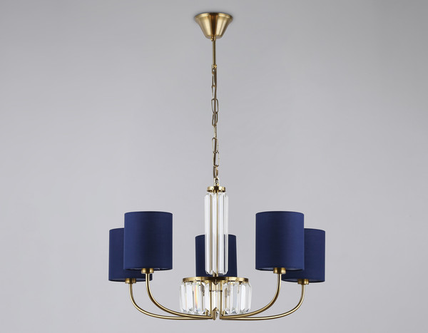 Изображение товара Люстра Ambrella LH71271/5 BS/DB (латунь/темно-синий)