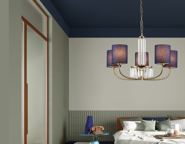 Изображение товара Люстра Ambrella LH71271/5 BS/DB (латунь/темно-синий)