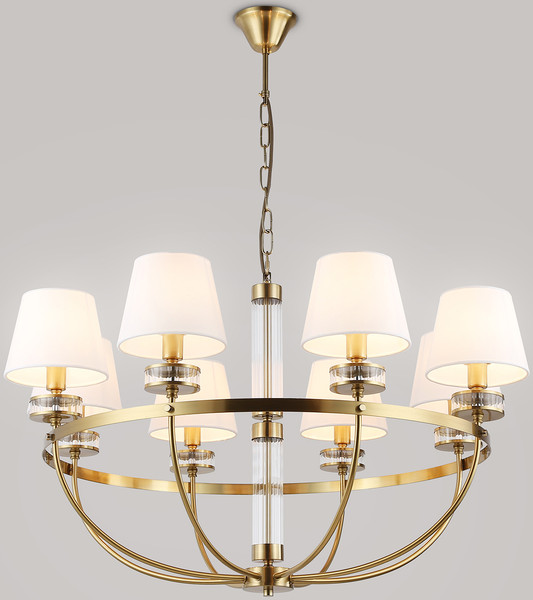 Изображение товара Люстра Ambrella LH71253/8 BS/WH (латунь/белый)