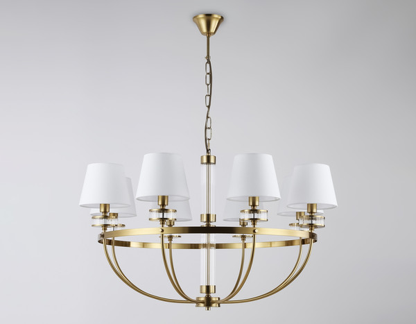 Изображение товара Люстра Ambrella LH71253/8 BS/WH (латунь/белый)