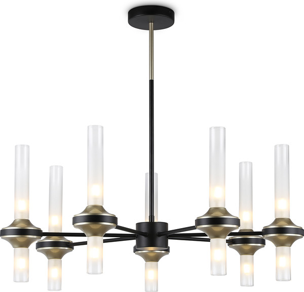 Изображение товара Люстра Ambrella LH55353/14 BK/CGD/CL (черный/золото/прозрачный)