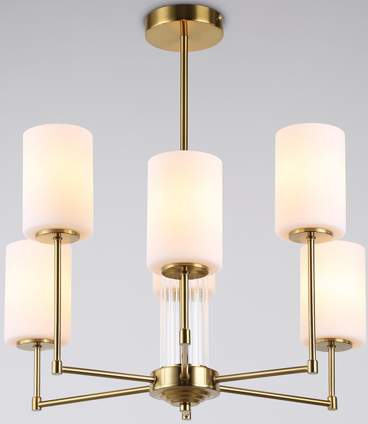 Изображение товара Люстра Ambrella LH56215/6 BS/FR (латунь/белый матовый)