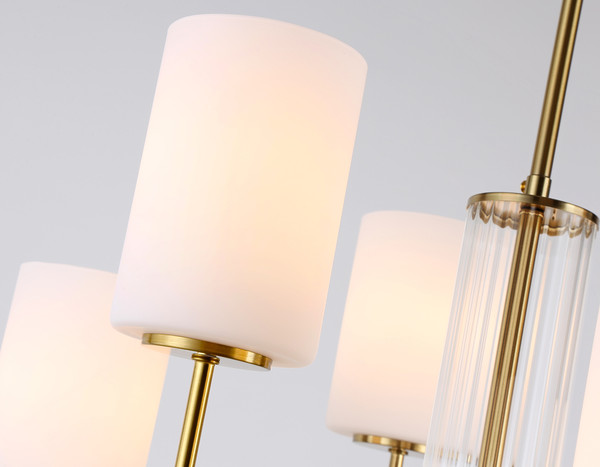 Изображение товара Люстра Ambrella LH56215/6 BS/FR (латунь/белый матовый)