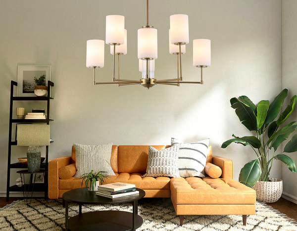 Изображение товара Люстра Ambrella LH56217/8 BS/FR (латунь/белый матовый)