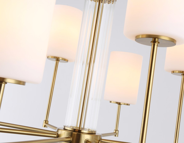 Изображение товара Люстра Ambrella LH56217/8 BS/FR (латунь/белый матовый)