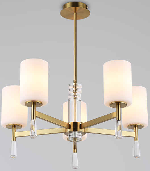 Изображение товара Люстра Ambrella LH56261/5 BS/FR (латунь/белый матовый)