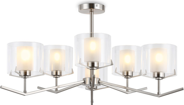 Изображение товара Люстра Ambrella LH57002/6 SN/FR (никель/белый матовый)