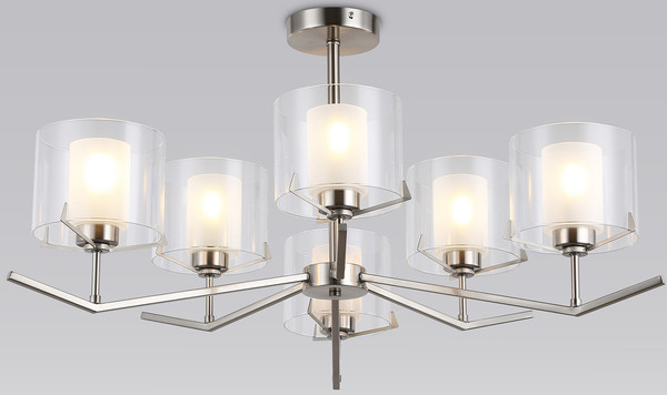 Изображение товара Люстра Ambrella LH57002/6 SN/FR (никель/белый матовый)