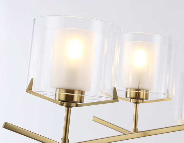 Изображение товара Люстра Ambrella LH57008/6 BS/FR (латунь/белый матовый)