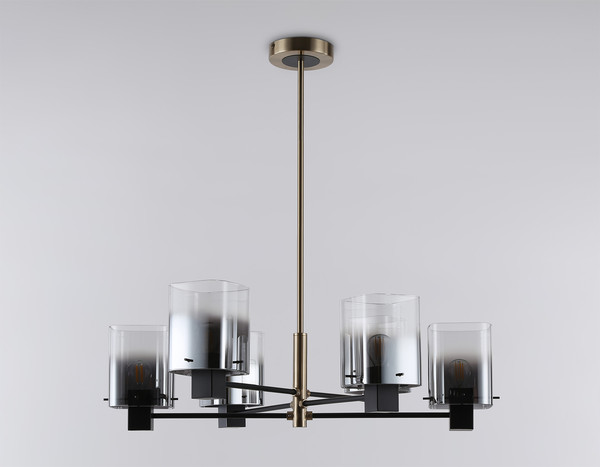 Изображение товара Люстра Ambrella LH57041/6 BK/DBS/SM (черный/темная латунь/дымчатый)