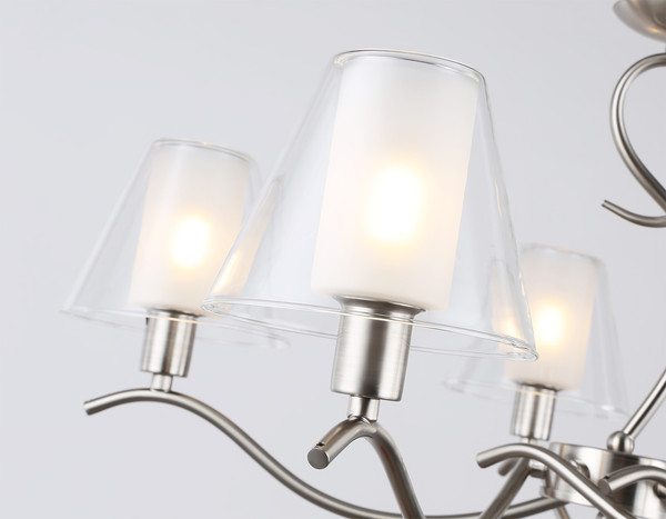 Изображение товара Люстра Ambrella LH57081/5 SN/FR (никель/белый матовый)