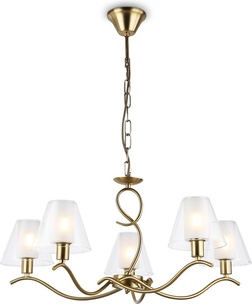 Изображение товара Люстра Ambrella LH57091/5 BS/FR (латунь/белый матовый)