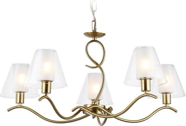 Изображение товара Люстра Ambrella LH57091/5 BS/FR (латунь/белый матовый)