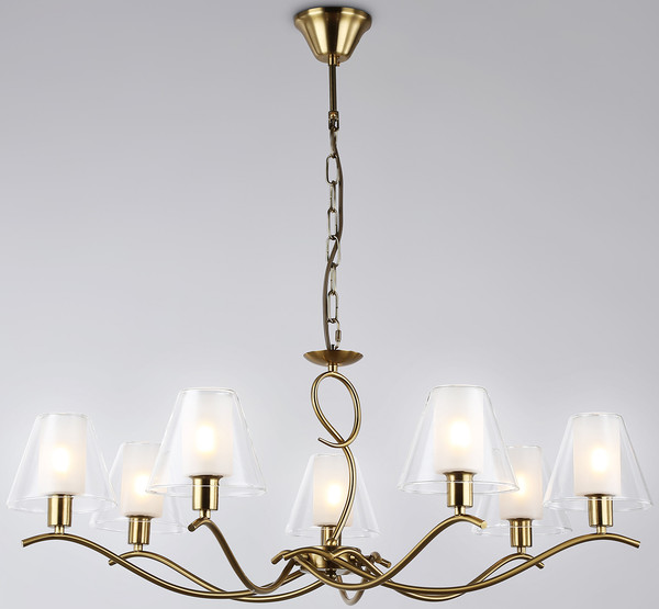 Изображение товара Люстра Ambrella LH57093/7 BS/FR (латунь/белый матовый)