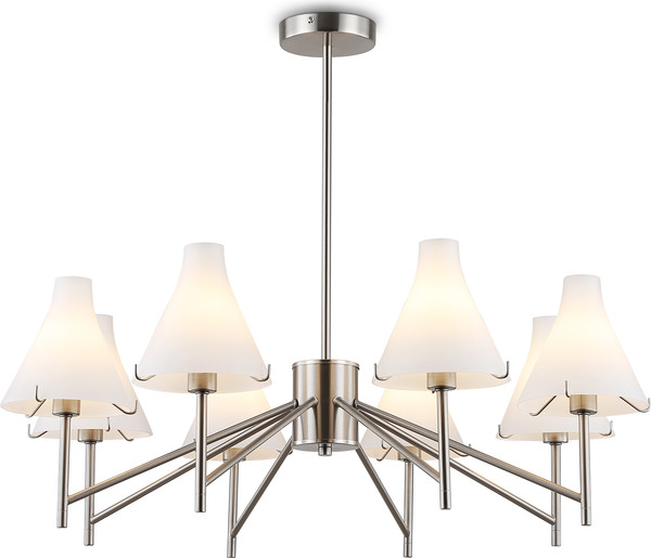 Изображение товара Люстра Ambrella LH57125/8 SN/FR (никель/белый матовый)