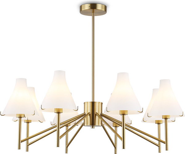 Изображение товара Люстра Ambrella LH57135/8 BS/FR (латунь/белый матовый)