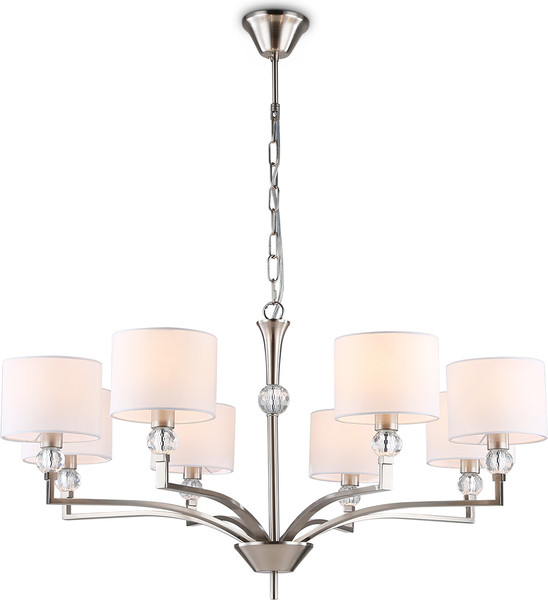 Изображение товара Люстра Ambrella LH71123/8 SN/WH (никель/белый)