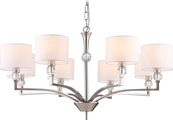 Изображение товара Люстра Ambrella LH71123/8 SN/WH (никель/белый)