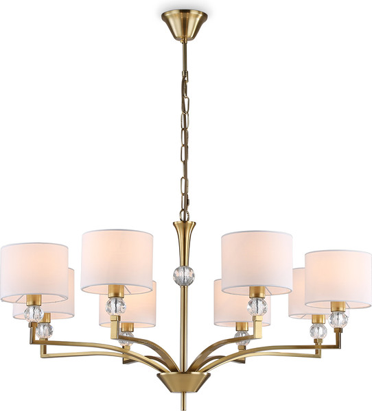 Изображение товара Люстра Ambrella LH71133/8 BS/WH (латунь/белый)