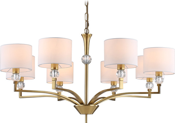 Изображение товара Люстра Ambrella LH71133/8 BS/WH (латунь/белый)