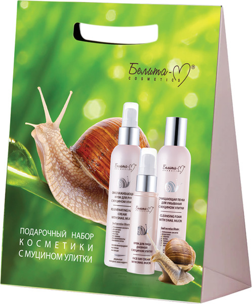 Изображение товара Набор косметики для лица Белита-М с муцином улитки Пенка для умывания 150г+Крем 50г