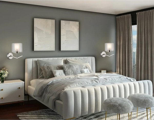 Изображение товара Бра Ambrella LH57004 SN/FR (никель/белый матовый)